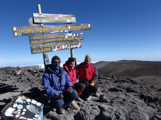 Gipfelbild Uhuru Peak, Kilimanjaro, Tanzania